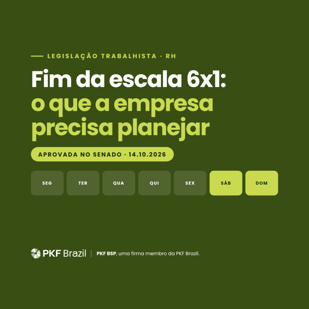 Fim da escala 6x1: semana com cinco dias de trabalho e dois de folga